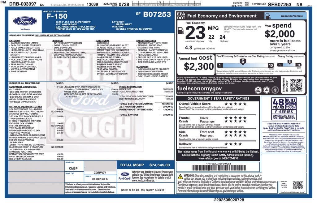 2025 Ford F-150 XLT — photo 1 of 2