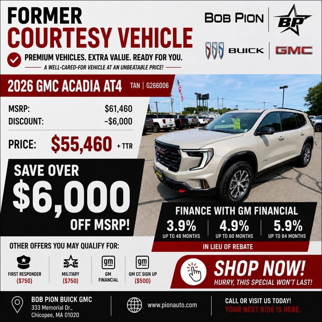 2026 GMC Acadia AT4 — photo 1 of 35