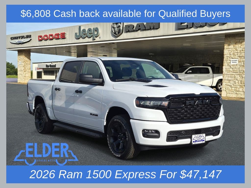 2026 RAM 1500 EXPRESS CREW CAB 4X4 5'7 BOX — photo 1 of 37