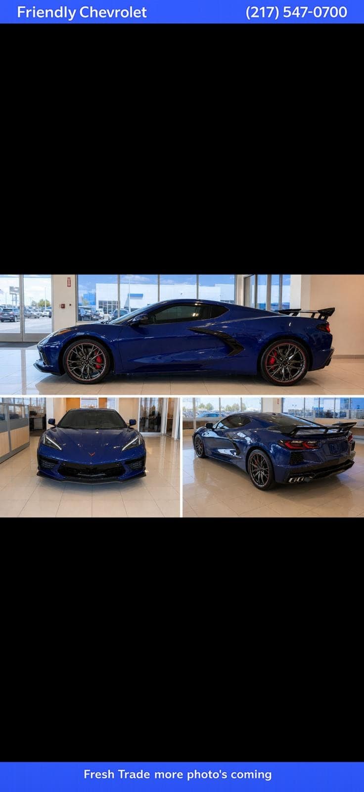2025 Chevrolet Corvette Stingray Stingray w/2LT — photo 1 of 4