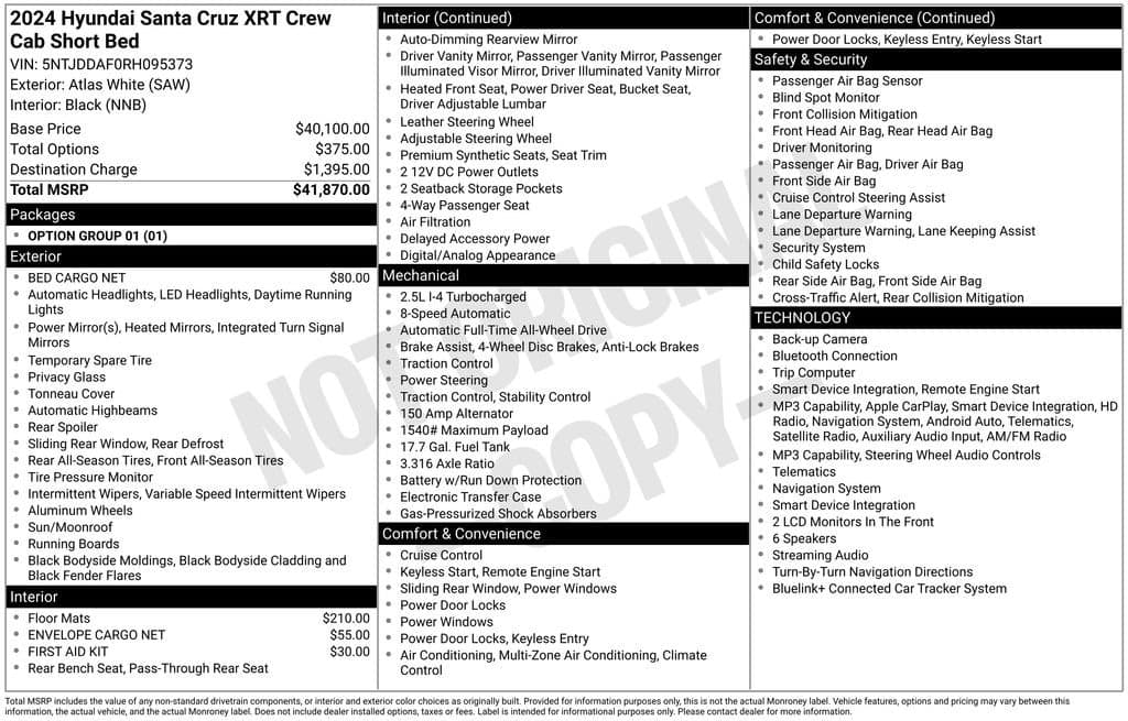 2024 Hyundai Santa Cruz XRT — photo 1 of 8