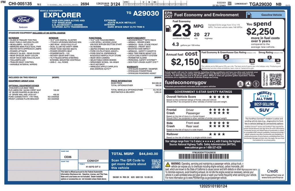 2026 Ford Explorer Active — photo 1 of 13