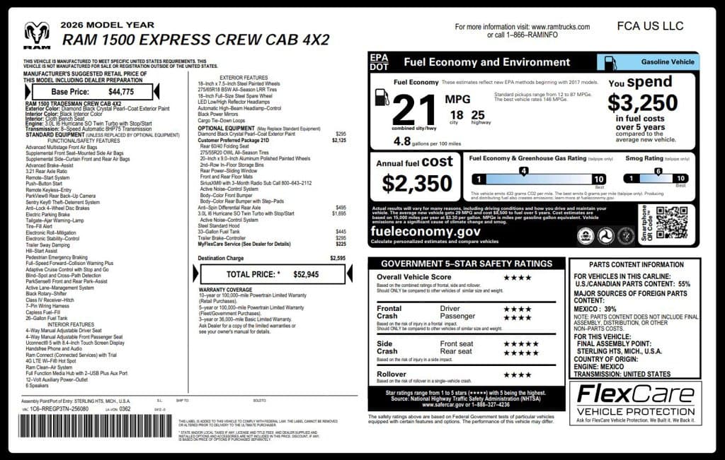 2026 RAM 1500 Express — photo 1 of 2