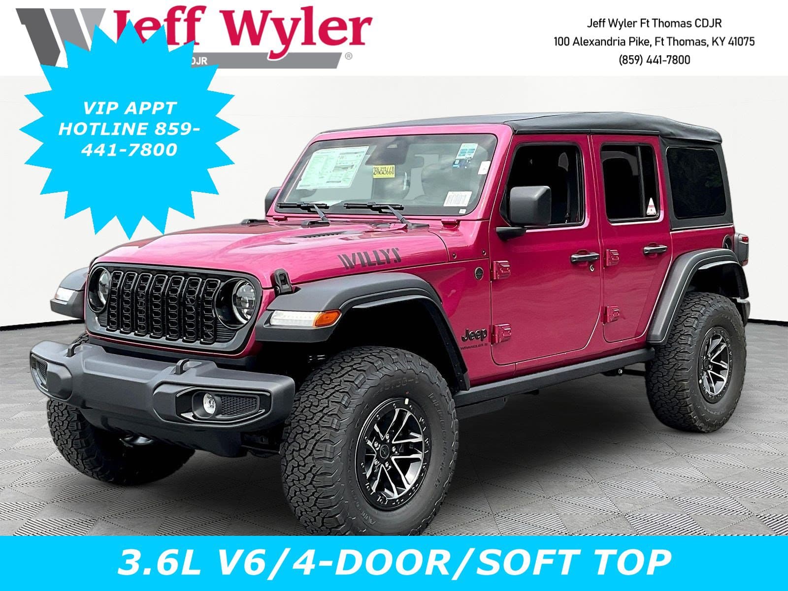 2026 Jeep Wrangler 4-DOOR WILLYS — photo 1 of 31