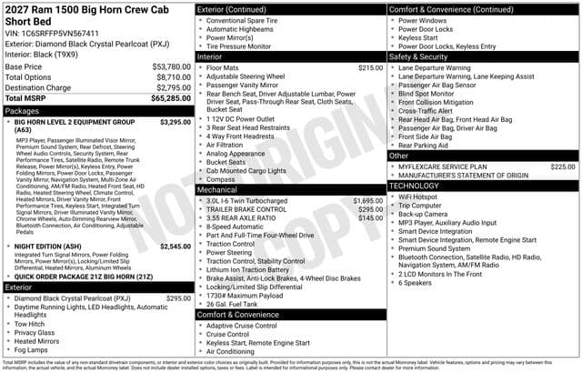 2027 RAM 1500 Big Horn/Lone Star — photo 1 of 15
