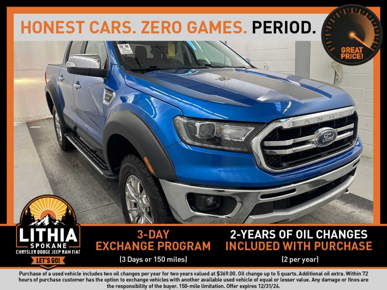 2021 Ford Ranger LARIAT — photo 1 of 8