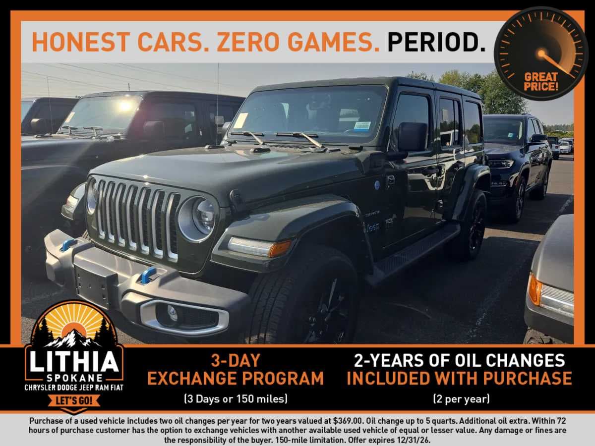 2023 Jeep Wrangler 4xe Sahara — photo 1 of 8