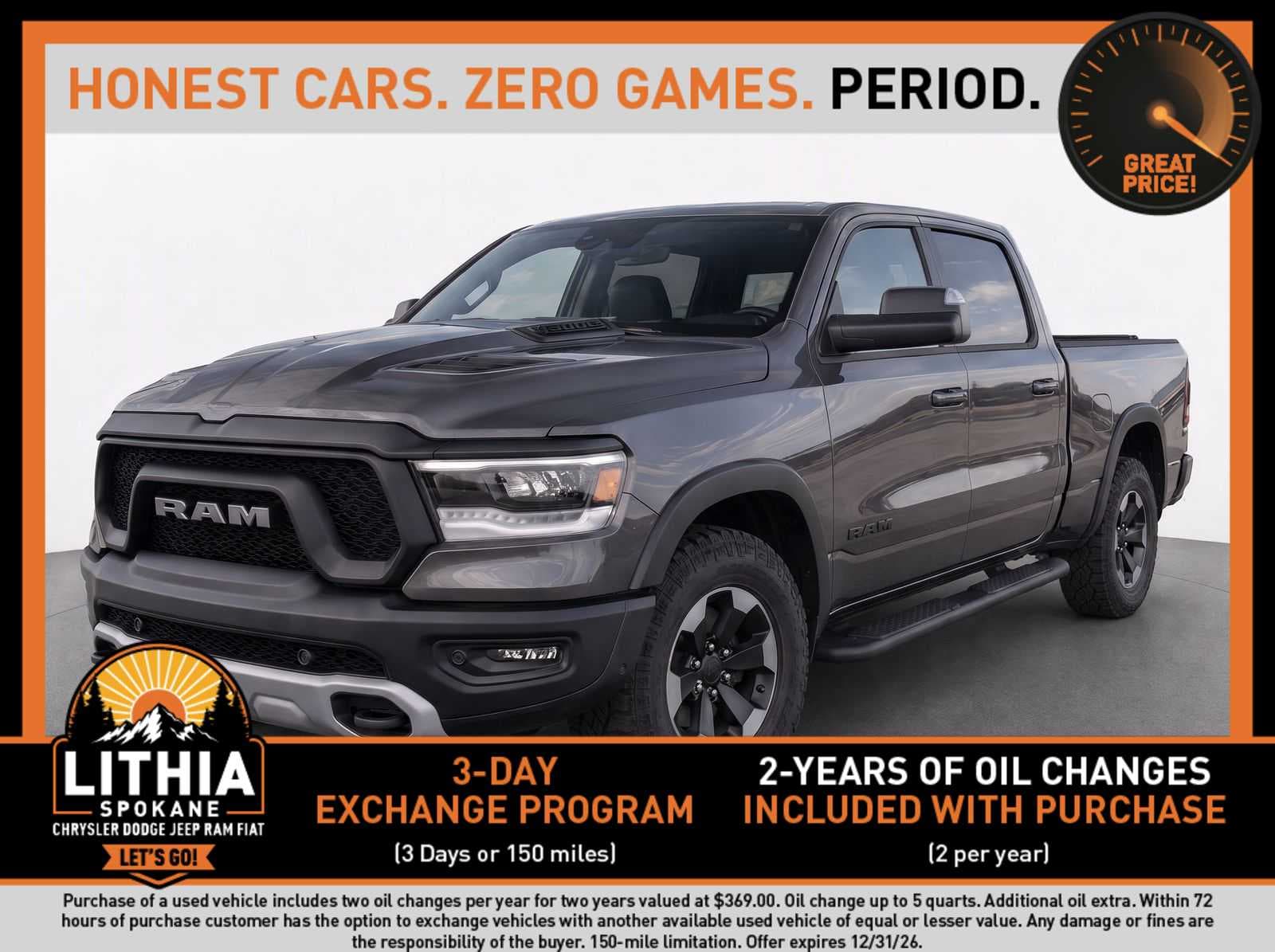 2020 RAM 1500 Rebel — photo 1 of 8