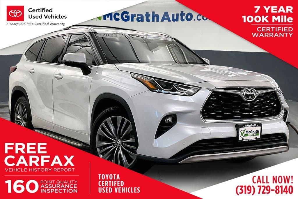 2022 Toyota Highlander Platinum — photo 1 of 40