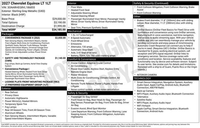 2027 Chevrolet Equinox FWD LT — photo 1 of 7
