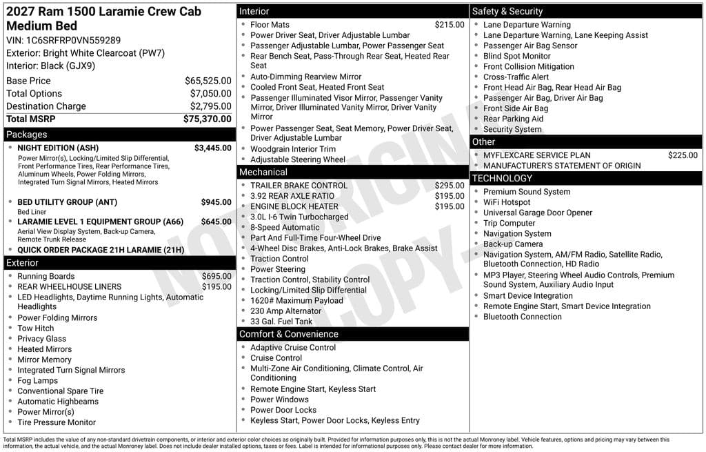 2027 RAM 1500 Laramie — photo 1 of 16