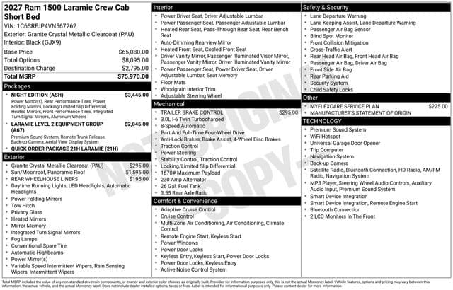 2027 RAM 1500 Laramie — photo 1 of 16