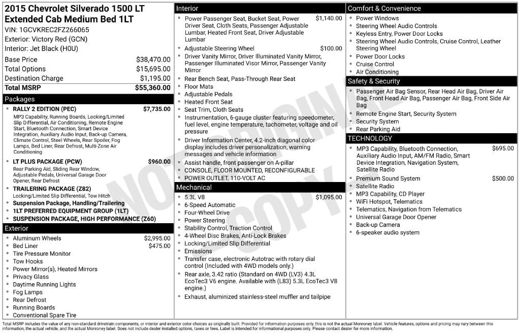 2015 Chevrolet Silverado 1500 LT — photo 1 of 16