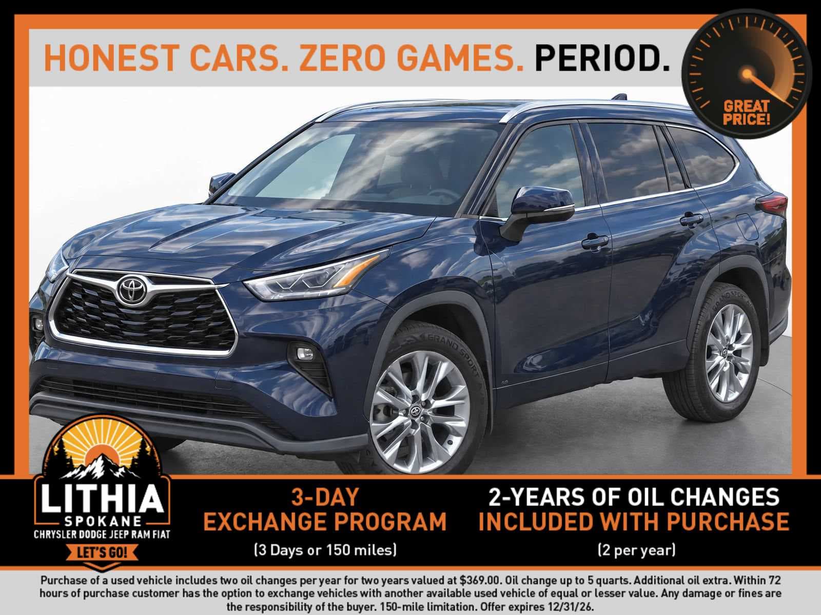 2022 Toyota Highlander Limited — photo 1 of 8