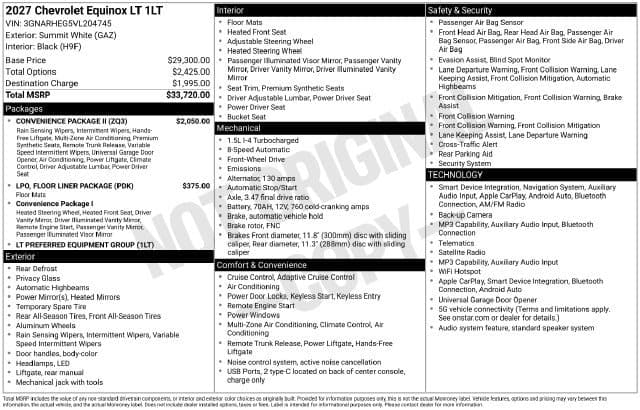 2027 Chevrolet Equinox FWD LT — photo 1 of 31