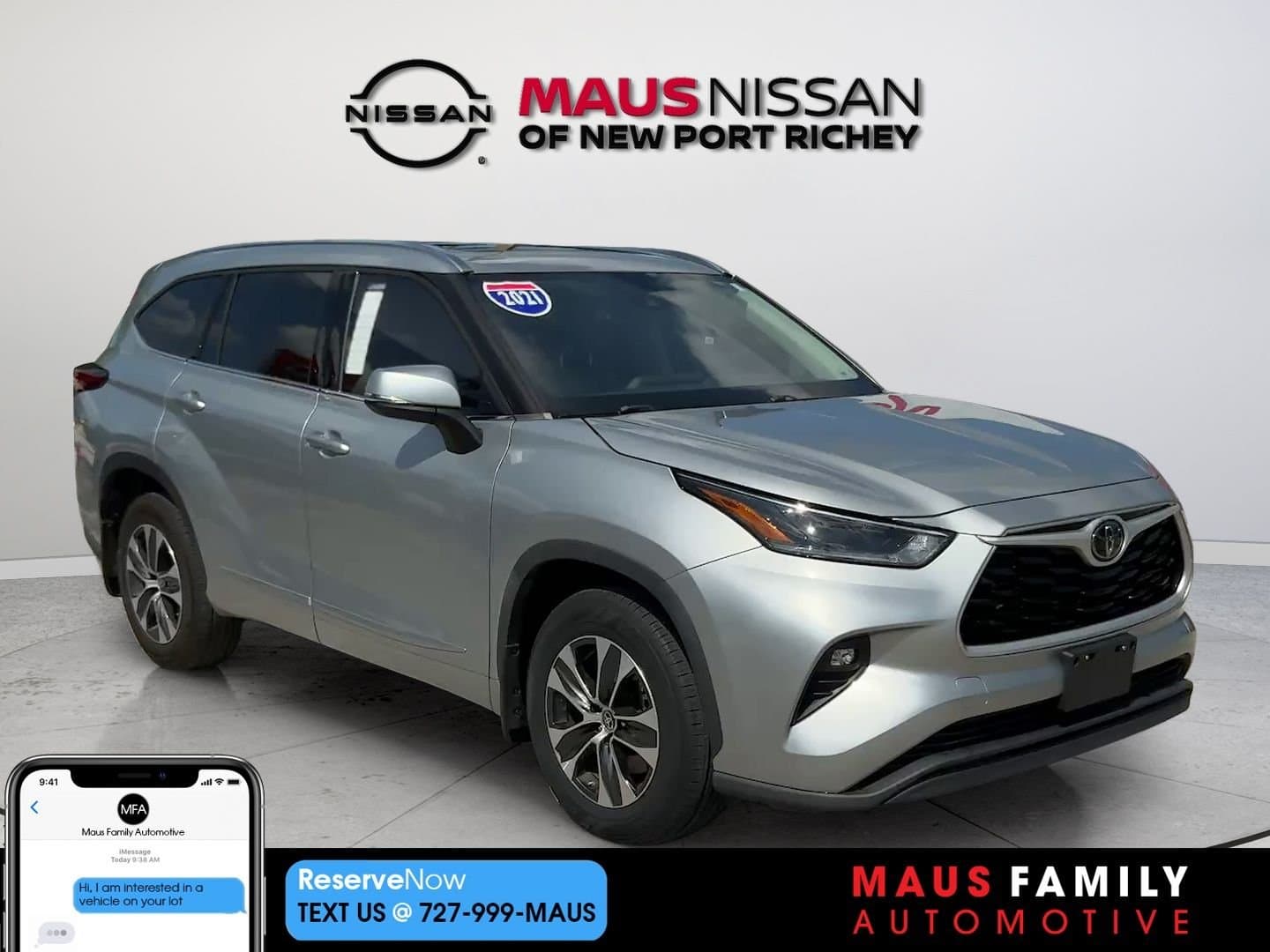 2021 Toyota Highlander XLE — photo 1 of 60