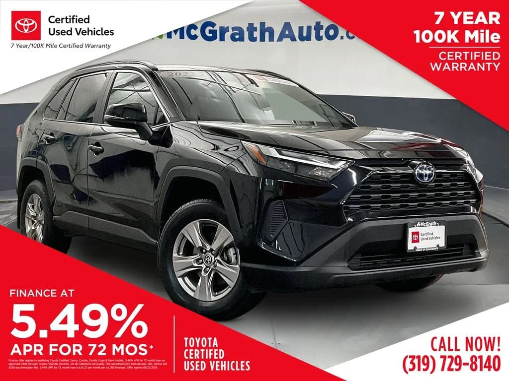 2022 Toyota RAV4 Hybrid XLE — photo 1 of 39