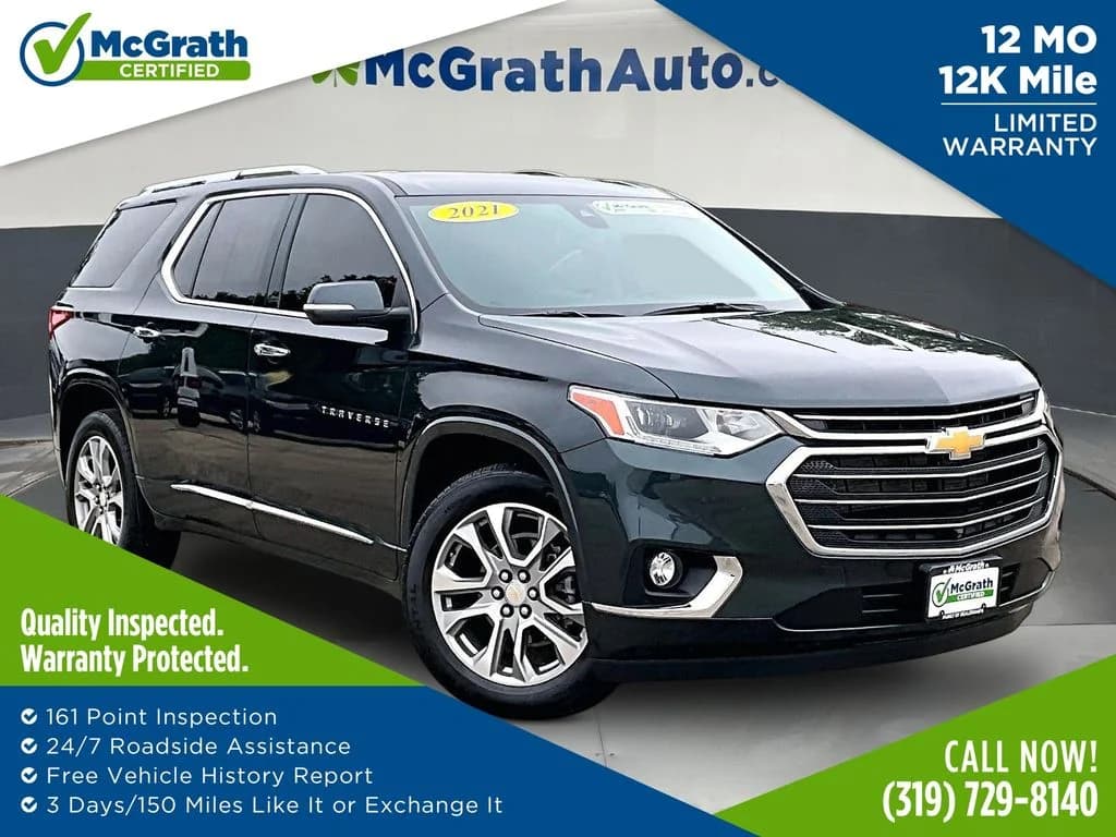 2021 Chevrolet Traverse Premier — photo 1 of 37