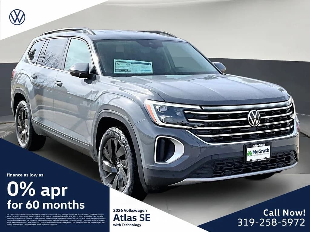 2026 Volkswagen Atlas 2.0T SE w/Technology — photo 1 of 16