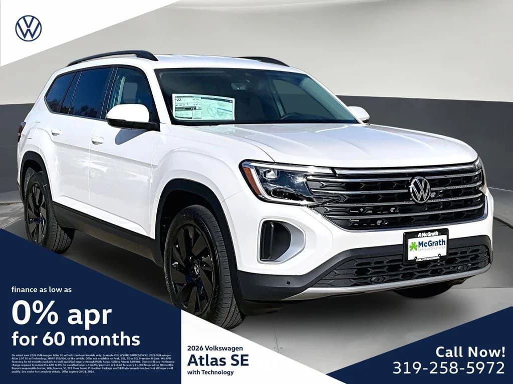 2026 Volkswagen Atlas 2.0T SE w/Technology — photo 1 of 16