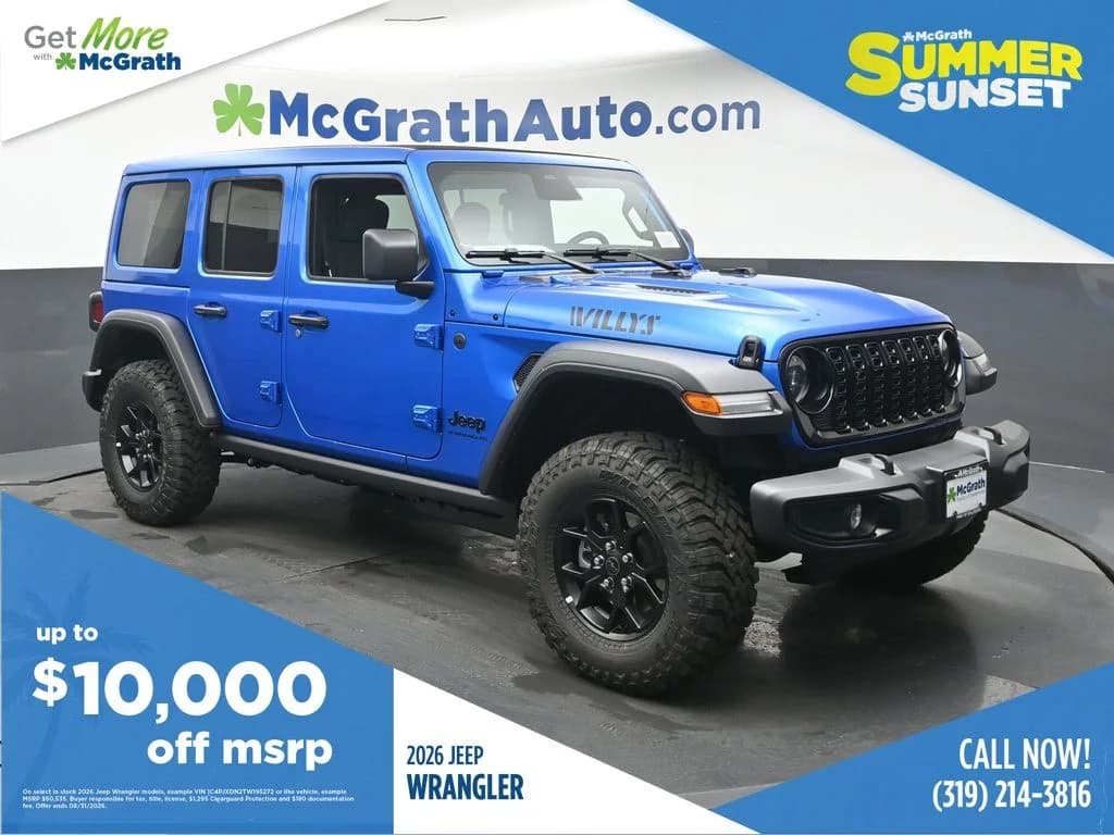 2026 Jeep Wrangler Willys — photo 1 of 26