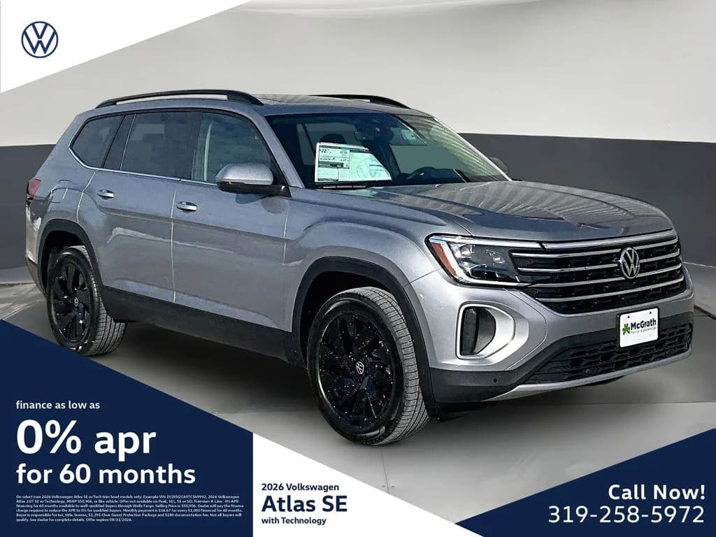 2026 Volkswagen Atlas 2.0T SE w/Technology — photo 1 of 16