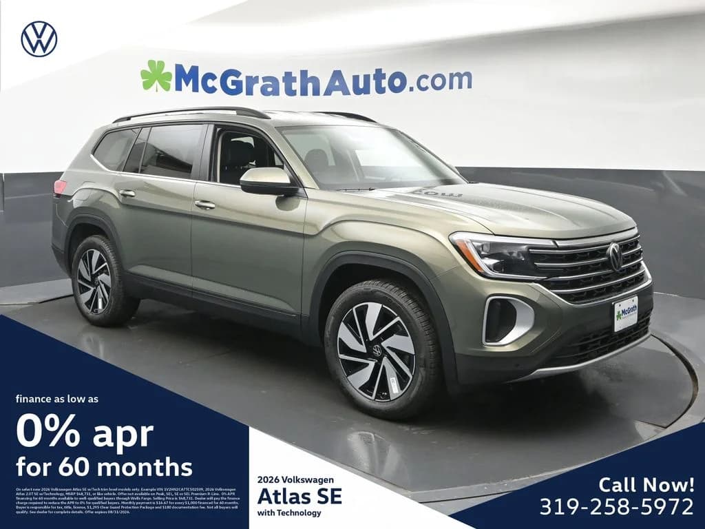 2026 Volkswagen Atlas 2.0T SE w/Technology — photo 1 of 31