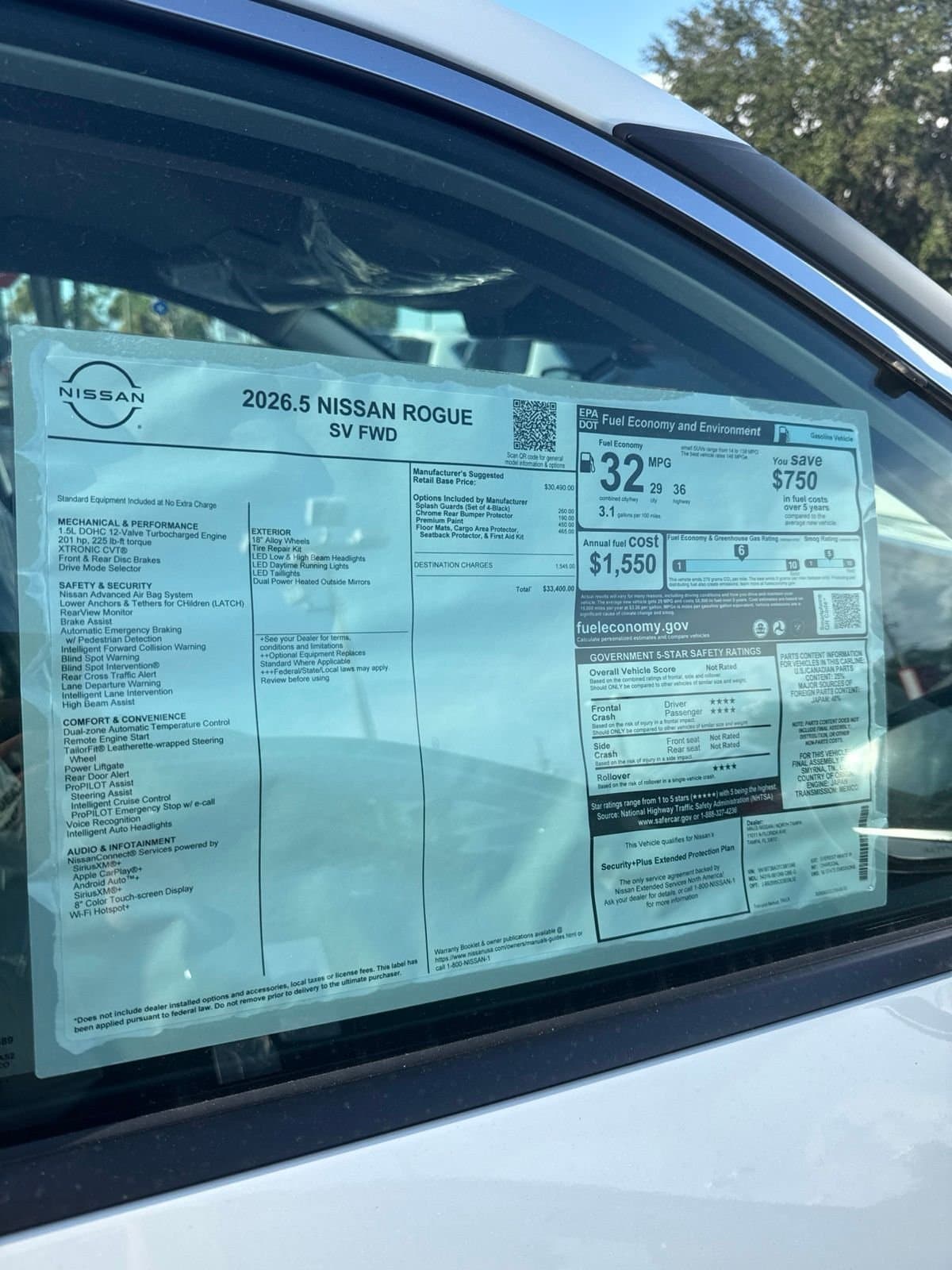 2026 Nissan Rogue SV — photo 1 of 4