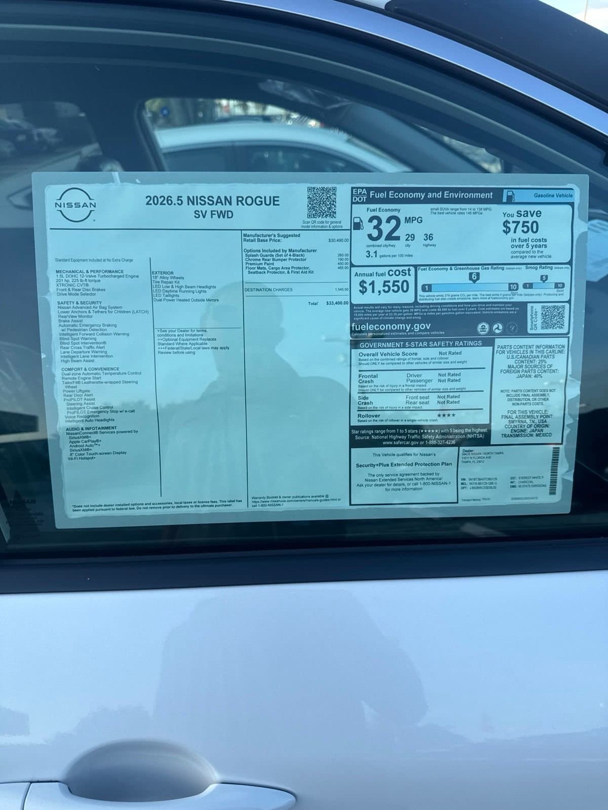 2026 Nissan Rogue SV — photo 1 of 4